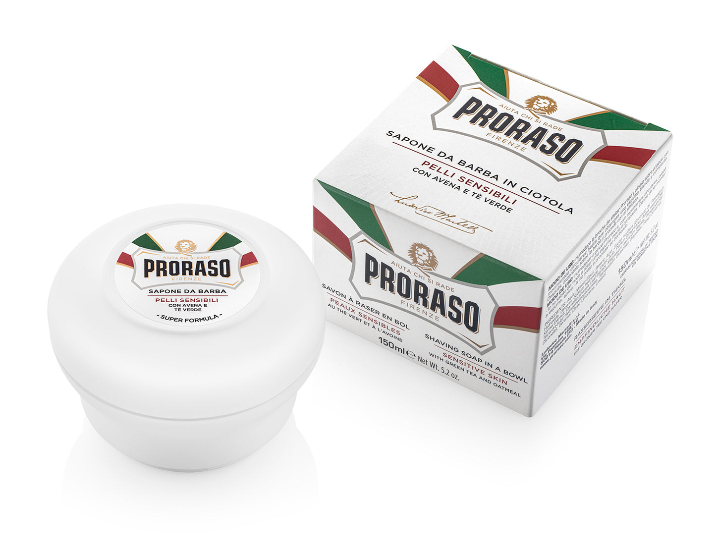 Proraso Shaving Cream Bowl Sensitive Oatmeal & Green Tea 150ml