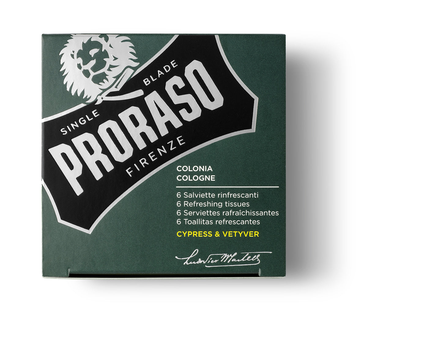 Proraso Cologne Wipes 6 Sachets