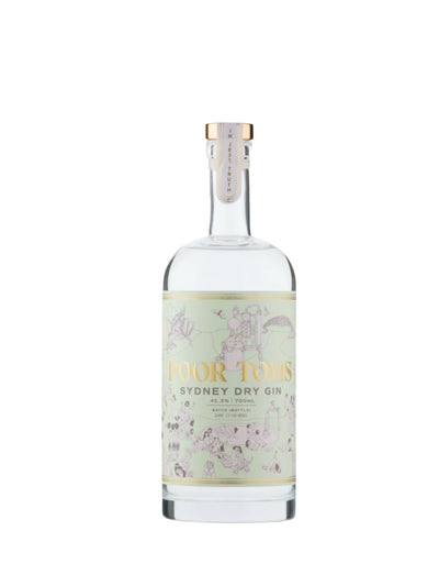 Poor Toms Sydney Dry Gin 700mL 41.3%