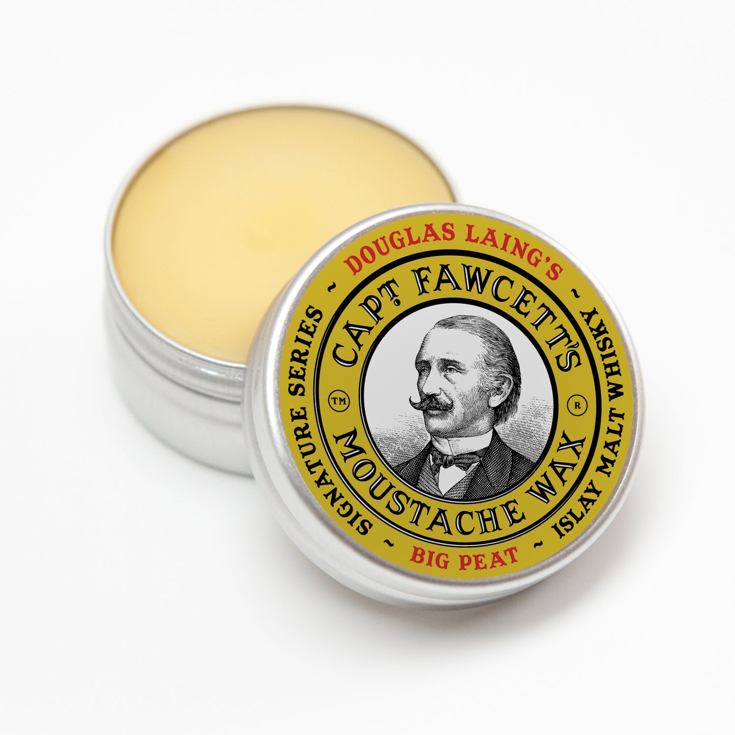 Captain Fawcett Douglas Laing's Big Peat moustache wax - NEW 15ml