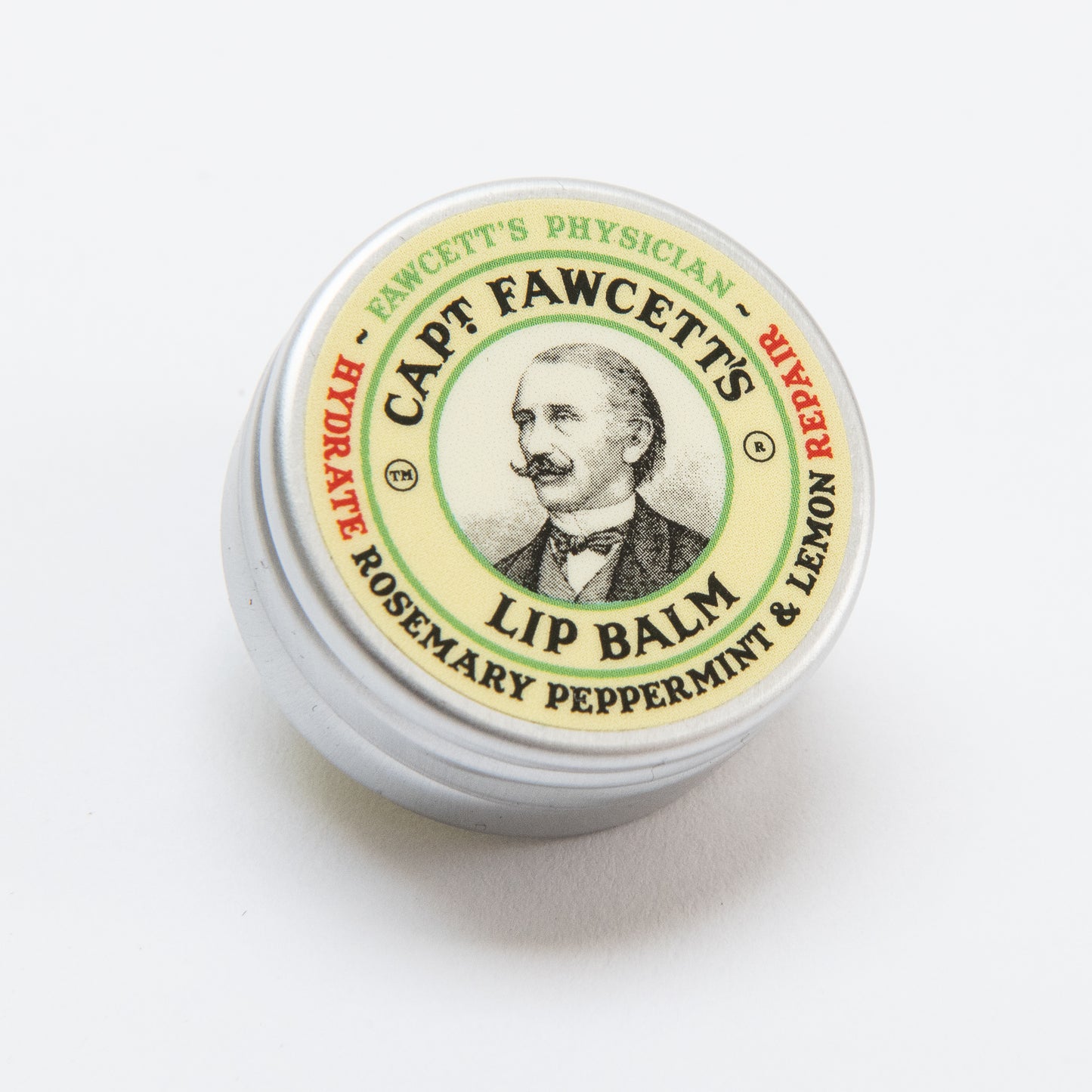 Captain Fawcett Physician Lip Balm - Rosemary, Peppermint & Lemon. Hydrate and repair NEW 10ml