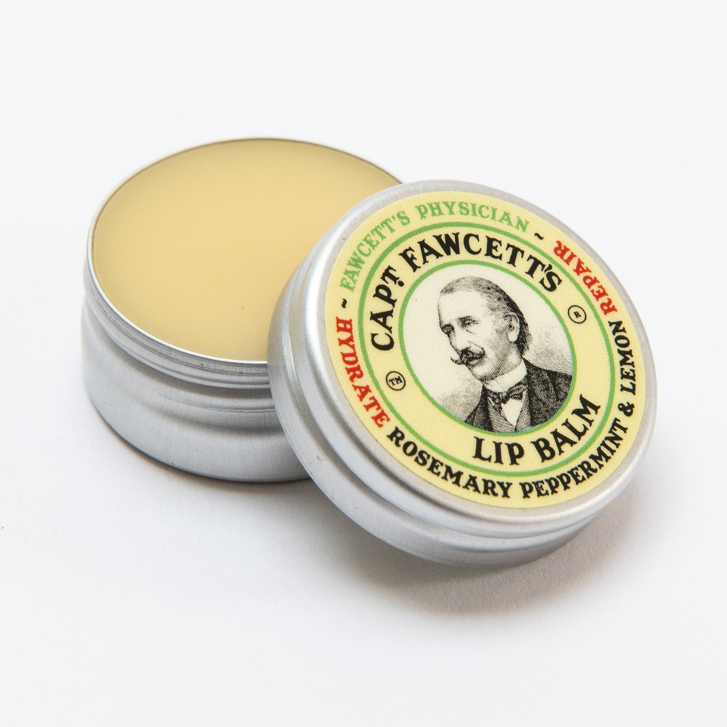 Captain Fawcett Physician Lip Balm - Rosemary, Peppermint & Lemon. Hydrate and repair NEW 10ml