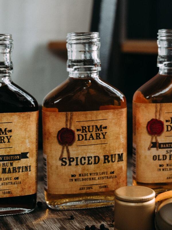RUM DIARY SPICED RUM HIP FLASK : 150 ml