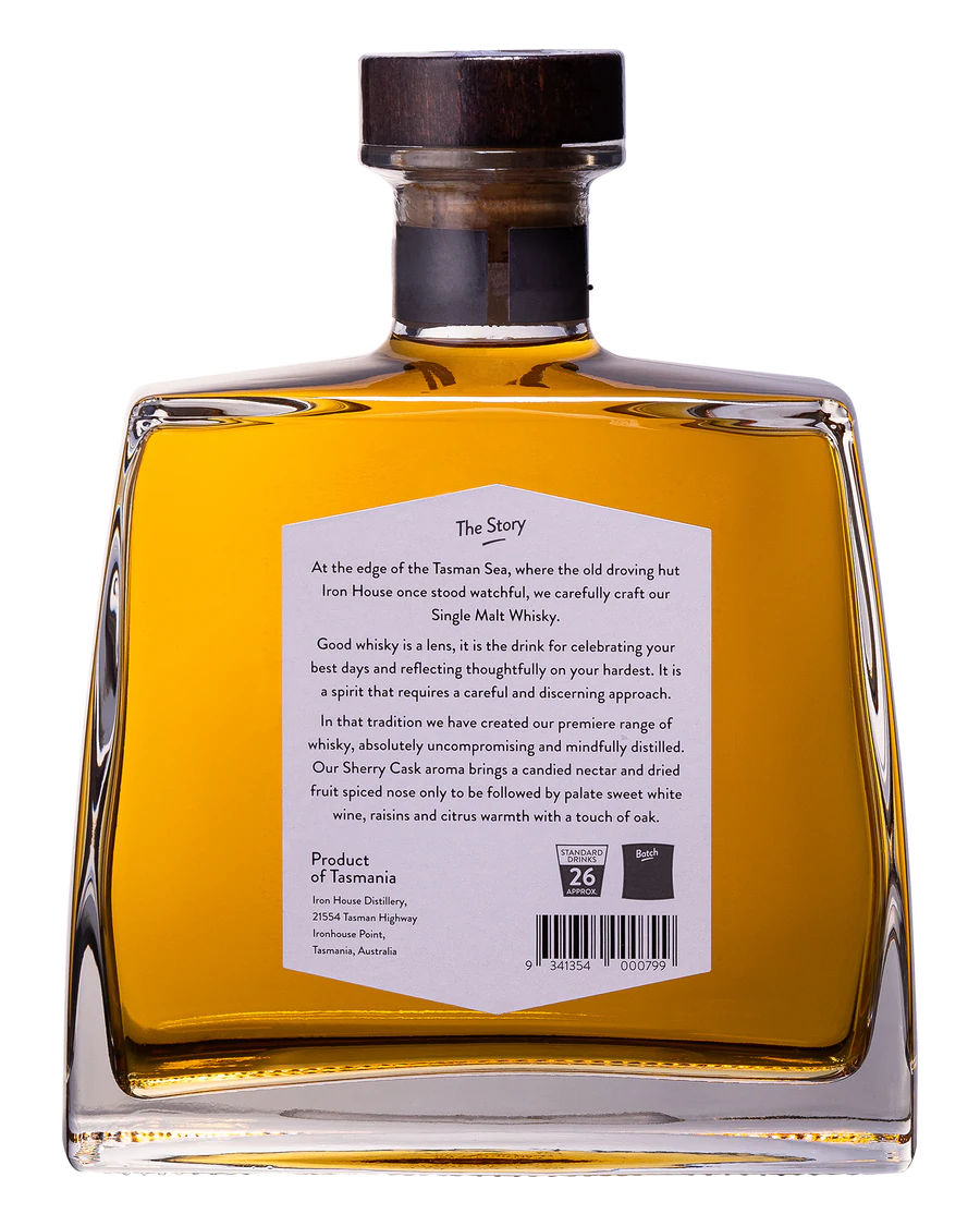 Ironhouse Tasman Whisky Sherry Cask 700mL 47%