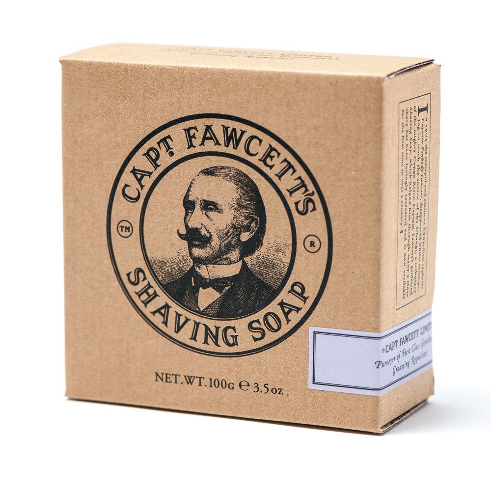 Captain Fawcett Shaving Soap - Wooden Bowl 100g