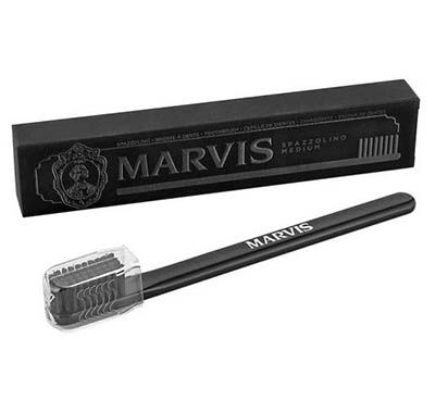 Marvis Toothbrush Medium Bristle with Black or White Handle