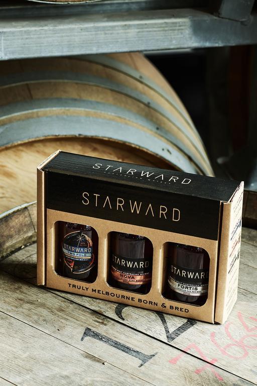 This Starward Whisky Gift Pack features three 200ml bottles