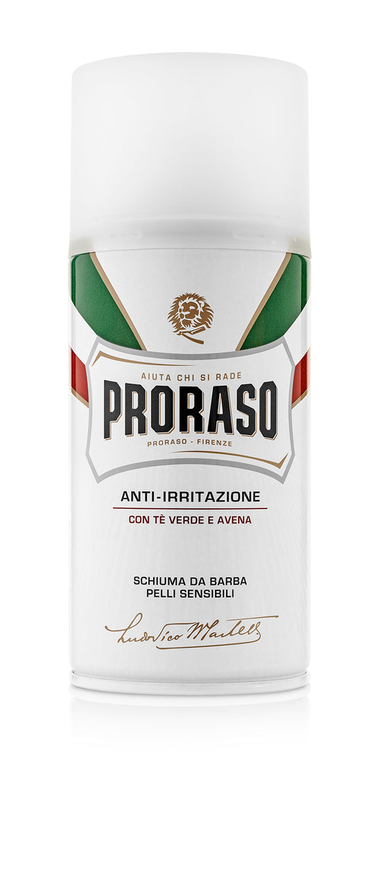 Proraso Shaving Foam Sensitive Green Tea and Oatmeal (white)  300ml