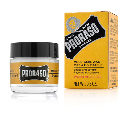 Proraso Moustache Wax Wood & Spice 15ml