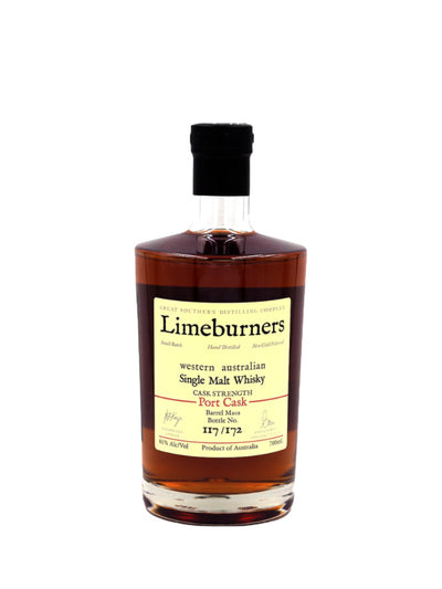 Limeburners Port Cask Strength Whisky 700mL 61%