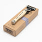 Captain Fawcett Handcrafted Mach 3 Razor with Luxury Leather Case - NEW
