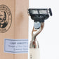 Captain Fawcett Handcrafted Mach 3 Razor with Luxury Leather Case - NEW