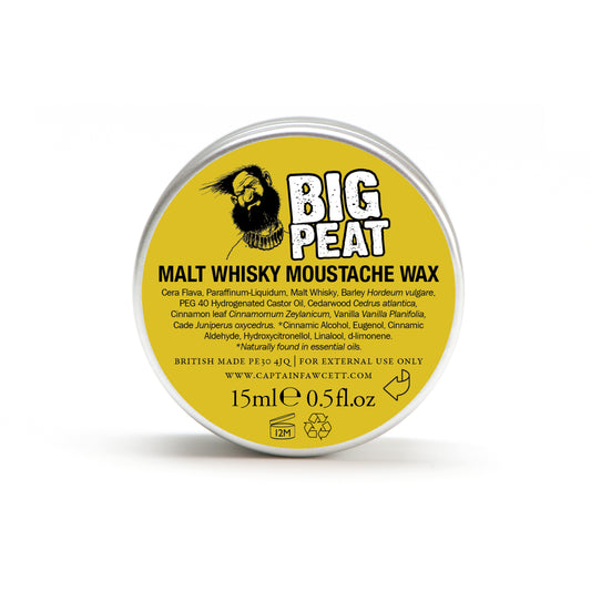 Captain Fawcett Douglas Laing's Big Peat moustache wax - NEW 15ml