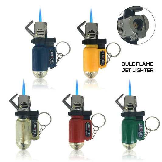 Mini Gas Lighter Windproof Blue Flame Jet Torch Lighters