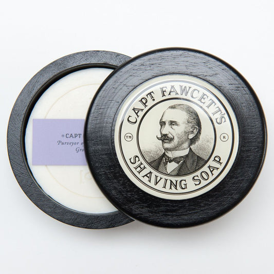 Captain Fawcett Shaving Soap - Wooden Bowl 100g