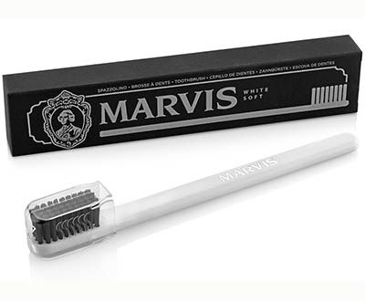 Marvis Toothbrush Medium Bristle with Black or White Handle